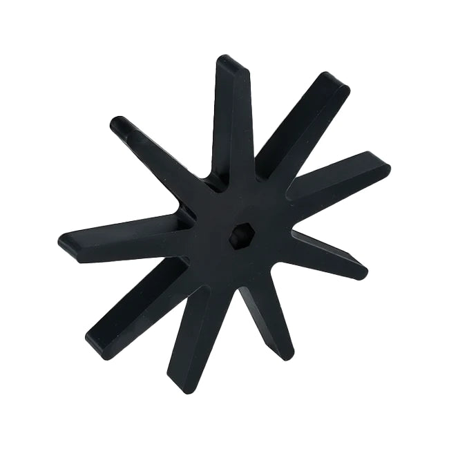 WCP Black Star Flex Wheels – 45A Silicone for Motion and Drive Systems