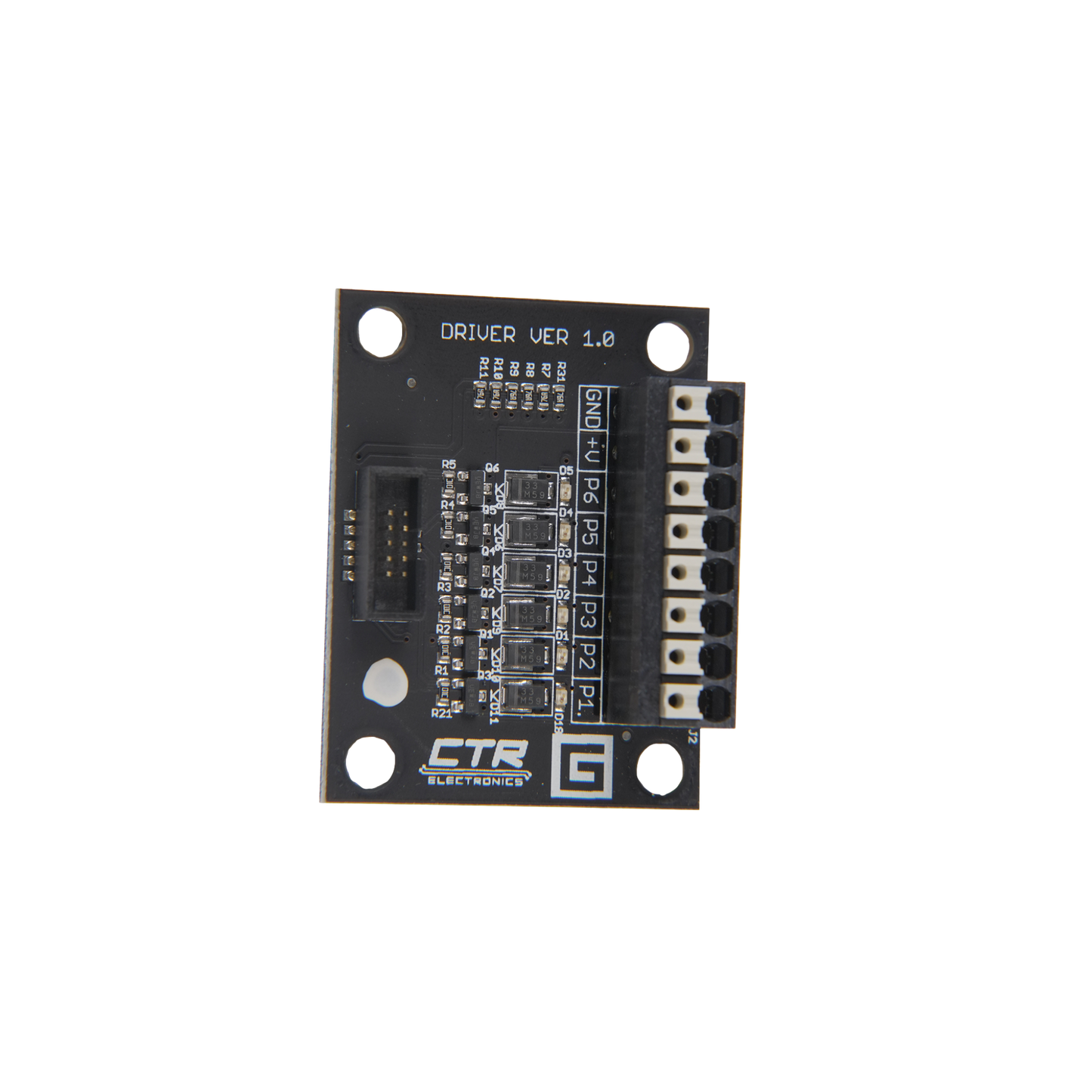 Gadgeteer has six low-side outputs, each with a peak current rating of 5A. It expands HERO's capability to control high-current loads.