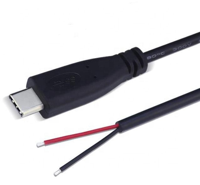 USB Type C Wire Breakout – 5V Power Cable for Robotics & USB Devices