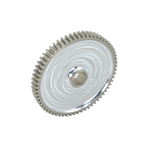 64t Pocketed Aluminum Spur Gear (20 DP, 1/2" Hex Bore)