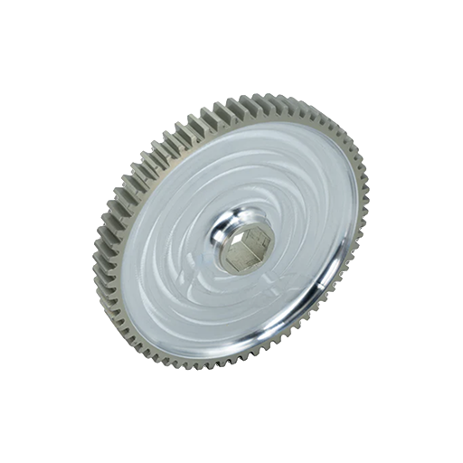 66t Pocketed Aluminum Spur Gear (20 DP, 1/2" Hex Bore)