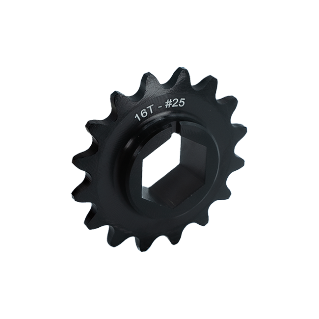 WCP 1/2" Hex Bore Aluminum Double Hub Sprockets (#25 Chain)