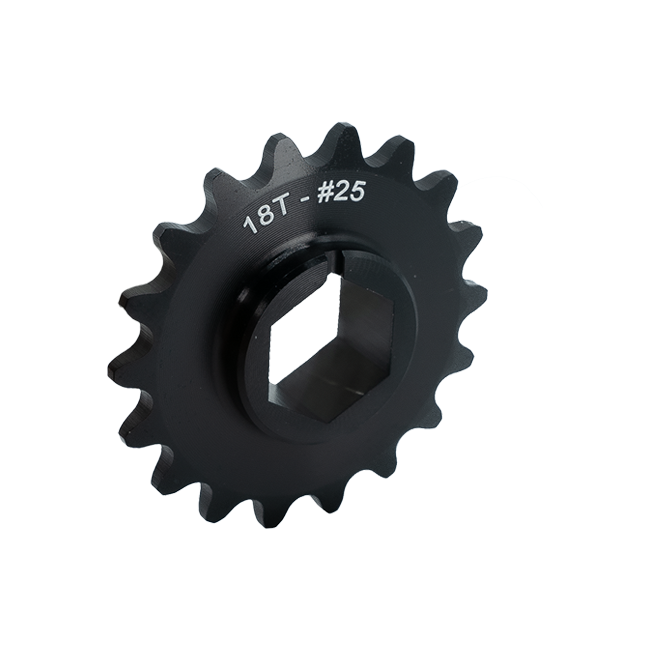 WCP 1/2" Hex Bore Aluminum Double Hub Sprockets (#25 Chain)