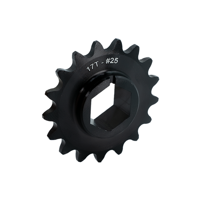 WCP 1/2" Hex Bore Aluminum Double Hub Sprockets (#25 Chain)