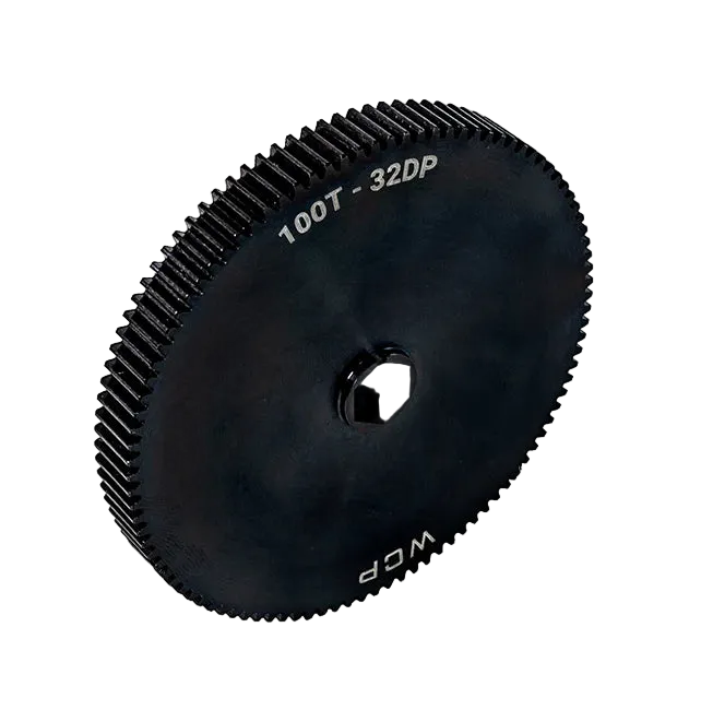 WCP 100t Steel Spur Gear (32 DP, 3/8" Hex Bore)