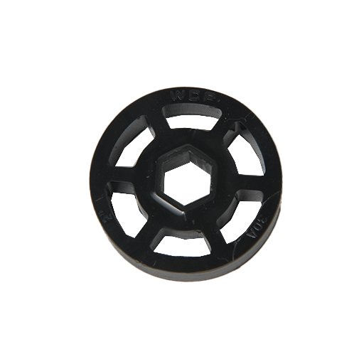 WCP- 2" OD x 1/2" Wide Straight Flex Wheel (1/2" Hex, 30A)