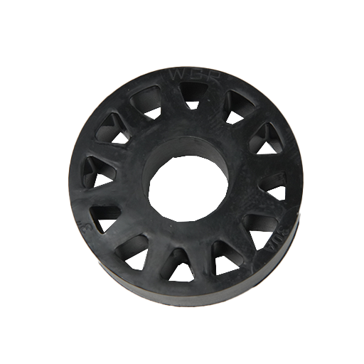 Black straight flex wheel 3" OD x 1" Wide Straight Flex Wheel (1-1/4" Round Stretch, 30A)