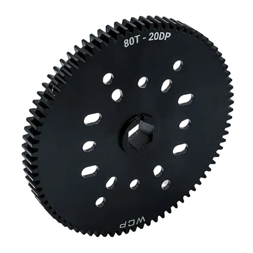 80t Pocketed Steel Spur Gear with MotionX