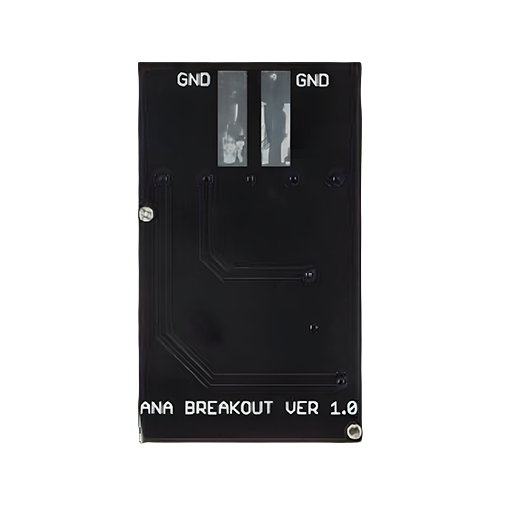 Talon SRX Black electronic breakout board with labeled ports on a white background