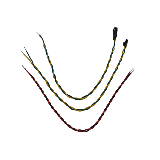 cable kit provides power and CAN connectivity for CANcoder® installations using a Molex SL CAN connection on one end of the bus. The harness includes 12" long, 22 AWG wires with color-coded leads for power and CAN signals