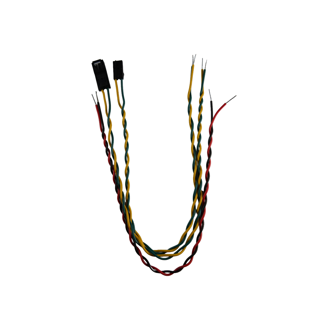 cable kit provides power and CAN connectivity for CANcoder® installations using a Molex SL CAN connection on one end of the bus. The harness includes 12" long, 22 AWG wires with color-coded leads for power and CAN signals