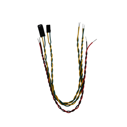 cable kit provides power and CAN connectivity for CANcoder® installations using a Molex SL CAN connection on one end of the bus. The harness includes 12" long, 22 AWG wires with color-coded leads for power and CAN signals