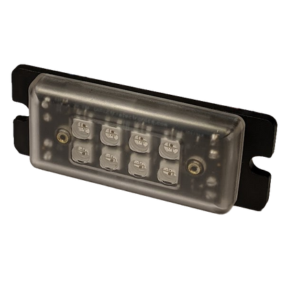 A compact LED controller device with eight visible LEDs on-board, designed for use in various LED and voltage control applications.