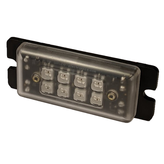 A compact LED controller device with eight visible LEDs on-board, designed for use in various LED and voltage control applications.