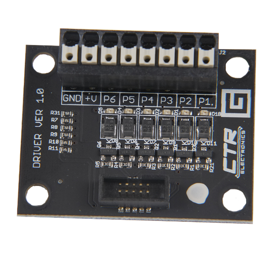 Gadgeteer has six low-side outputs, each with a peak current rating of 5A. It expands HERO's capability to control high-current loads.
