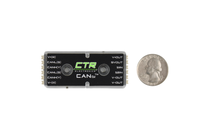 CTR CANdi digital signals into CAN bus networks size comparison coin