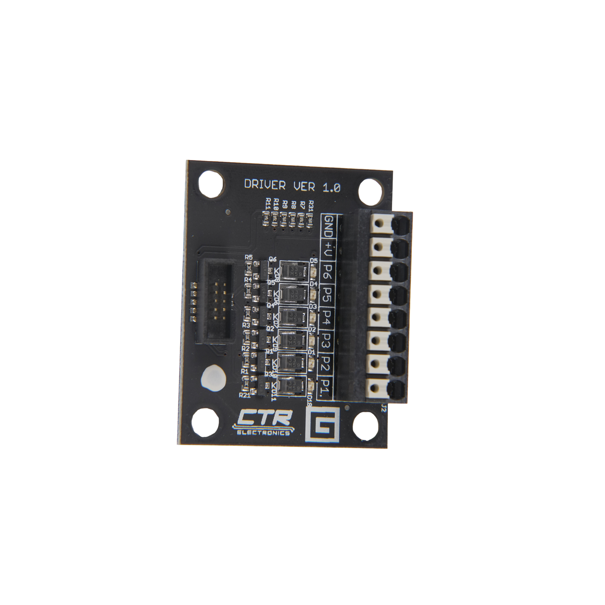 Gadgeteer has six low-side outputs, each with a peak current rating of 5A. It expands HERO's capability to control high-current loads.