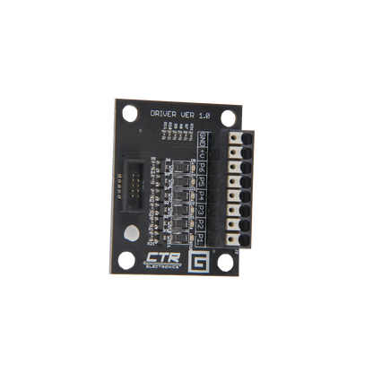 Gadgeteer has six low-side outputs, each with a peak current rating of 5A. It expands HERO's capability to control high-current loads.