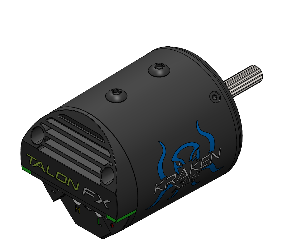 Kraken X60 brushless motor powered by Talon FX_top angle