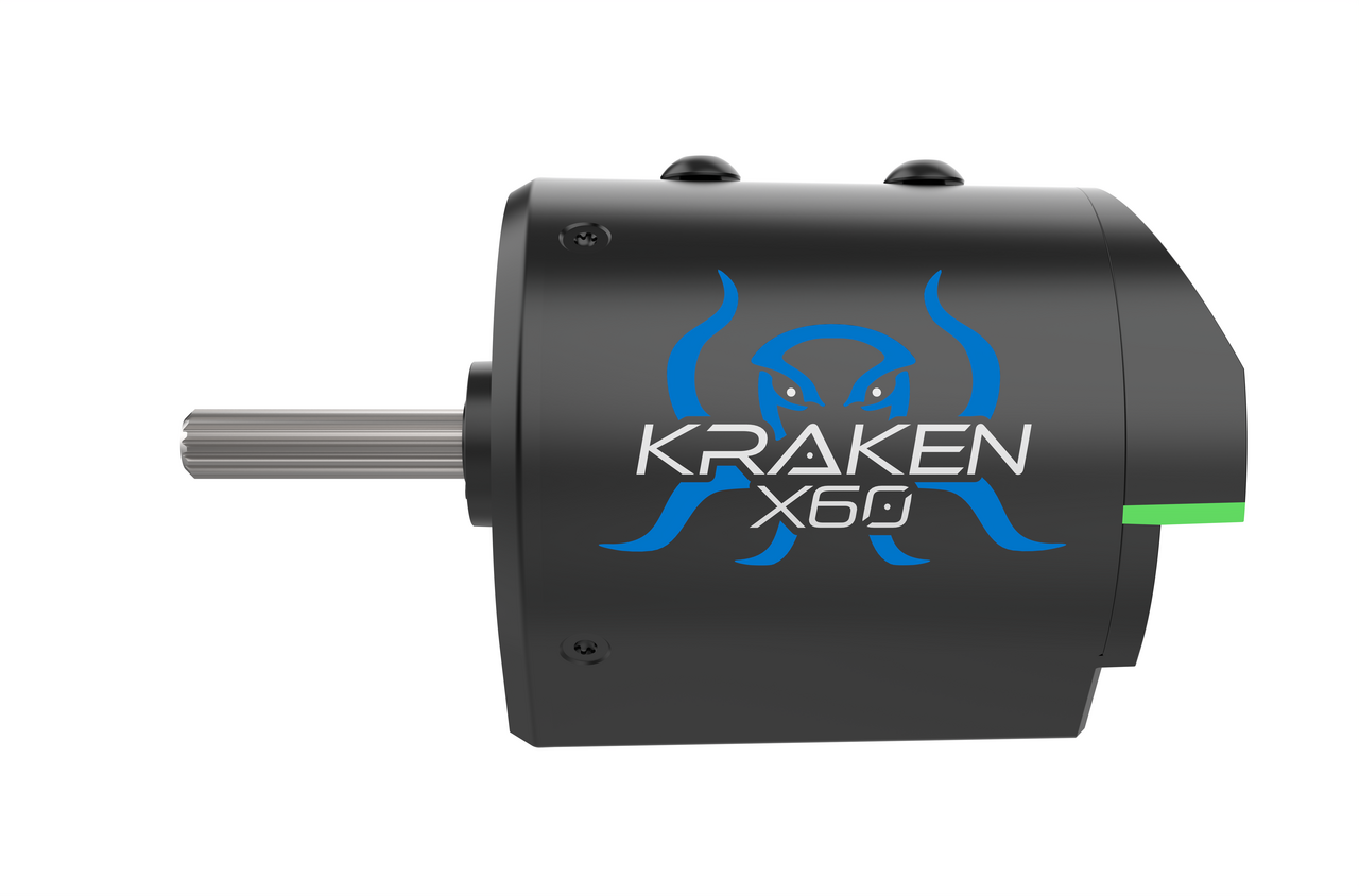 Kraken X60 brushless motor powered by Talon FX_side