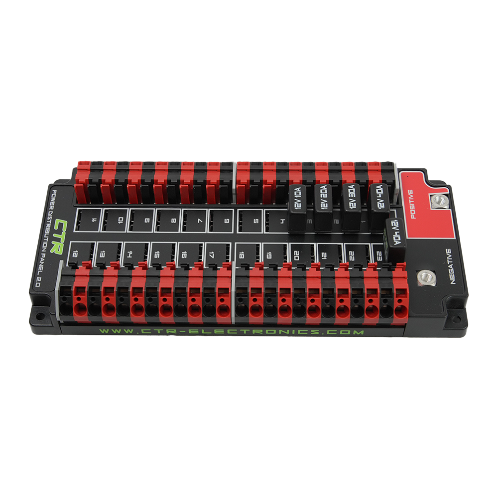 PDP Black and Red Power Distribution for breakers