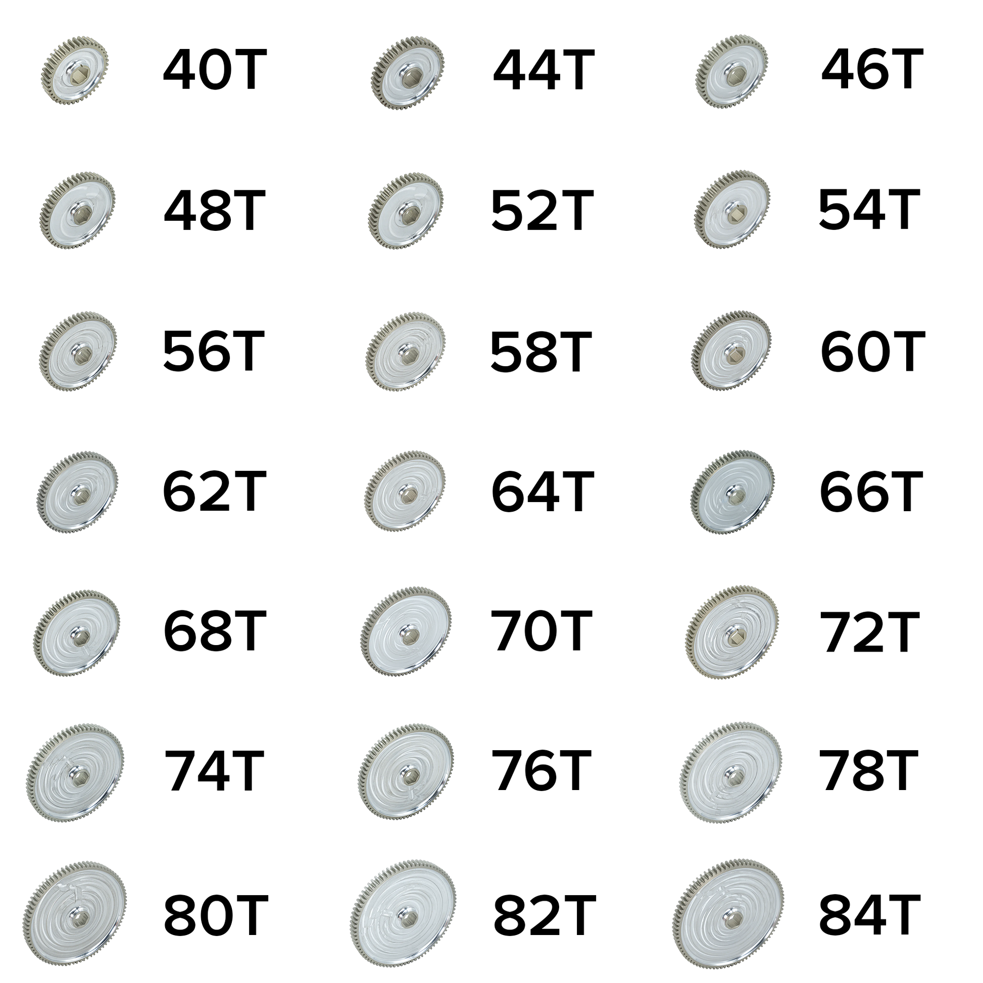 WCP 20DP Pocketed Aluminum Spur Gears – Lightweight Motor Gears for FRC & Robotics
