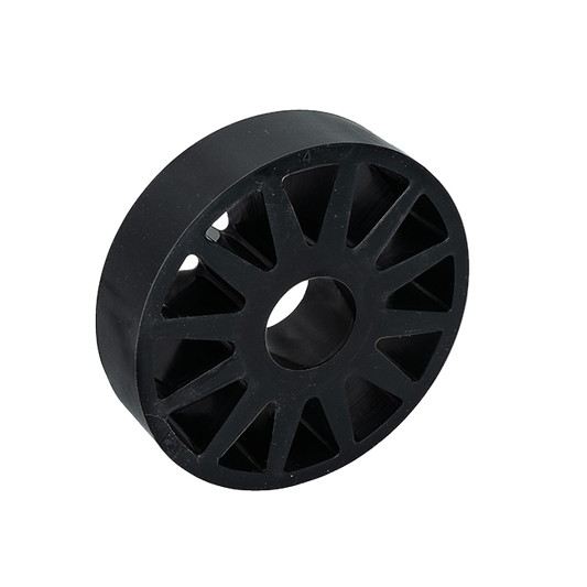 Straight flex wheels- 4" OD x 1" Wide (1-1/4" Round Stretch, 45A)