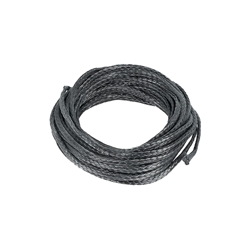 UHMWPE Rope .125 in x 25 ft Black for Robotics Elevators