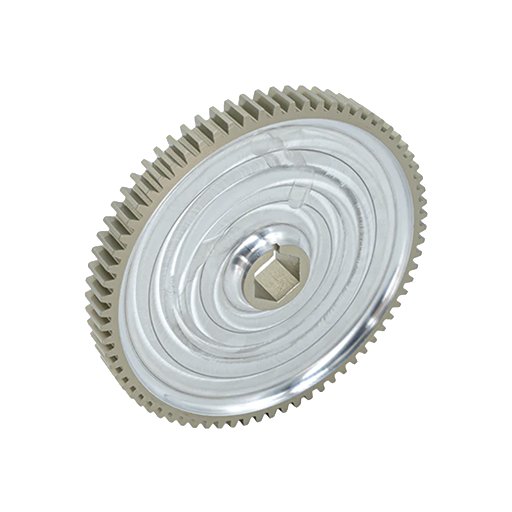 72t Pocketed Aluminum Spur Gear (20 DP, 1/2" Hex Bore)