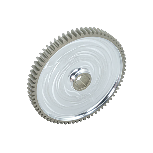 70t Pocketed Aluminum Spur Gear (20 DP, 1/2" Hex Bore)