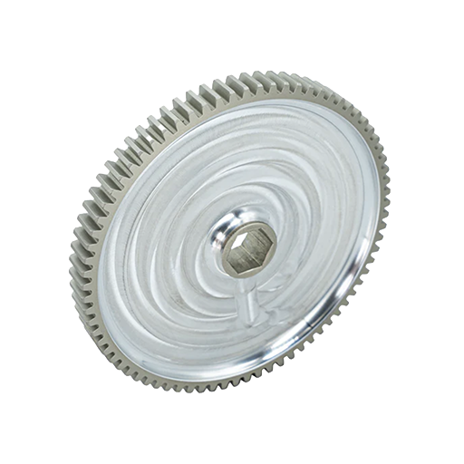 76t Pocketed Aluminum Spur Gear (20 DP, 1/2" Hex Bore)