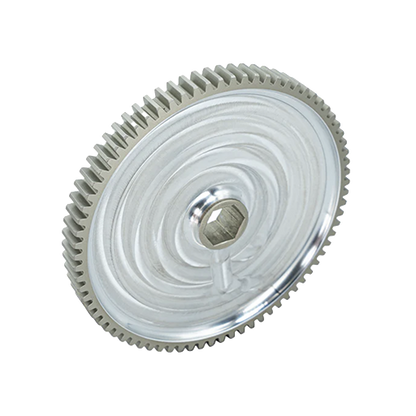 76t Pocketed Aluminum Spur Gear (20 DP, 1/2" Hex Bore)