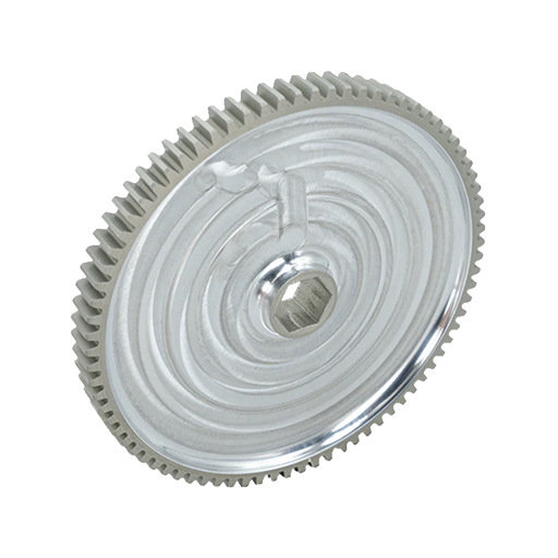 80t Pocketed Aluminum Spur Gear (20 DP, 1/2" Hex Bore)