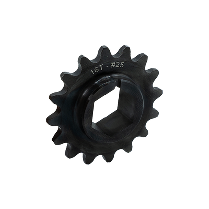 1/2" Hex Bore Steel Double Hub Sprockets (#25 Chain)