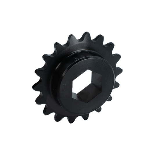 1/2" Hex Bore Aluminum Single Hub Sprocket (18t, #25 Chain)