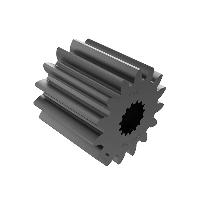 15t Steel Spur Gear (20 DP - 16t Center Distance - 8mm SplineXS Bore)