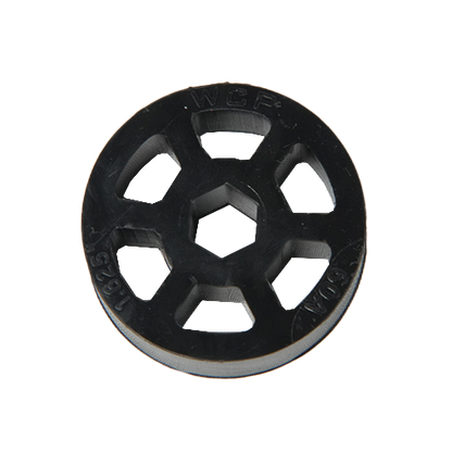 Black straight flex wheel 60A 1/2 Hex Stretch