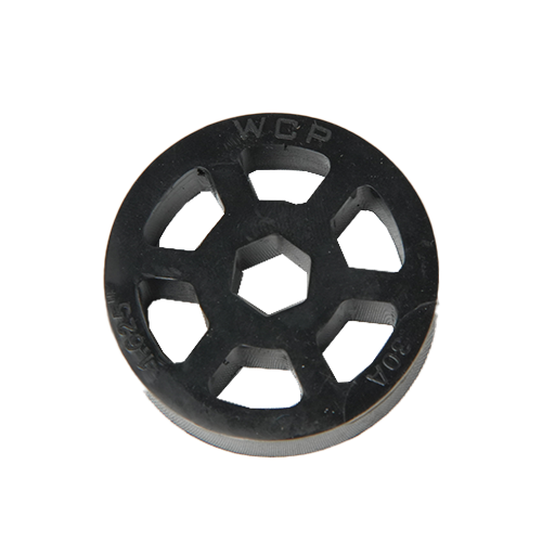 Black straight flex wheel 30A 1/2 Hex Stretch