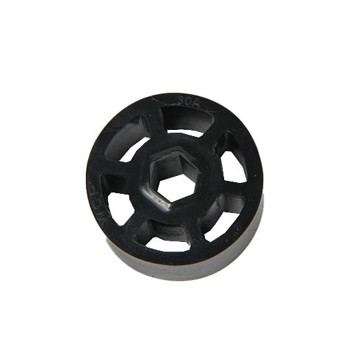 WCP- 2" OD x 1" Wide Straight Flex Wheel (1/2" Hex, 30A)