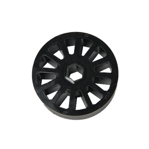 WCP- 3" OD x 1" Wide Straight Flex Wheel (1/2" Hex, 30A)