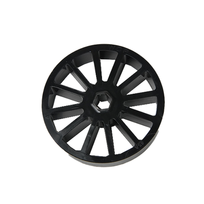 WCP- 4" OD x 1" Wide Straight Flex Wheel (1/2" Hex, 30A)