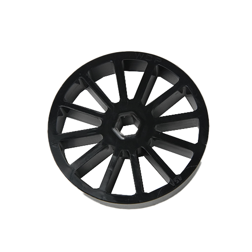 WCP-4" OD x 1" Wide Straight Flex Wheel (1/2" Hex, 45A)