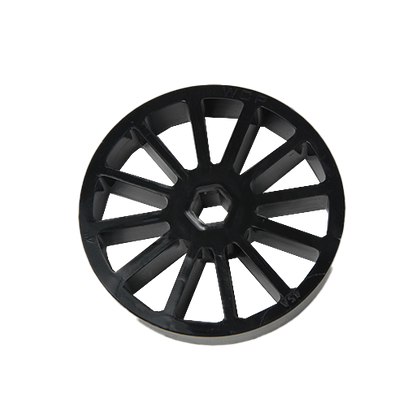 WCP-4" OD x 1" Wide Straight Flex Wheel (1/2" Hex, 45A)