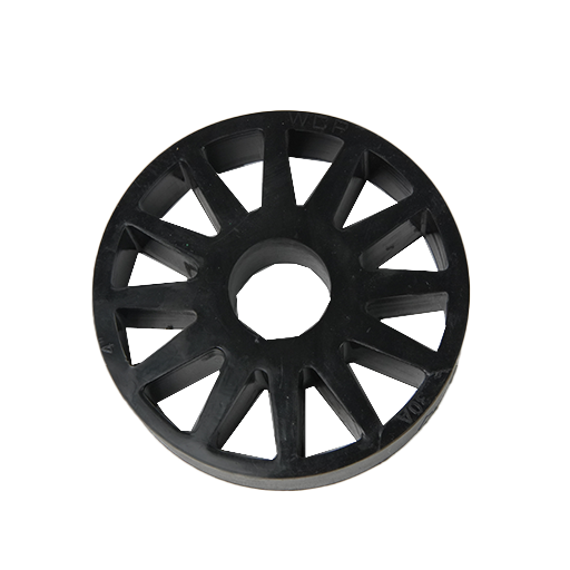 Black straight flex wheel 30A 1/2 Hex Stretch