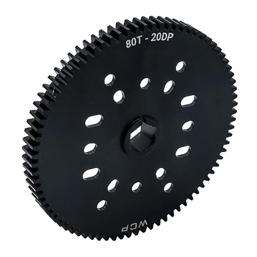 80t Pocketed Steel Spur Gear with MotionX
