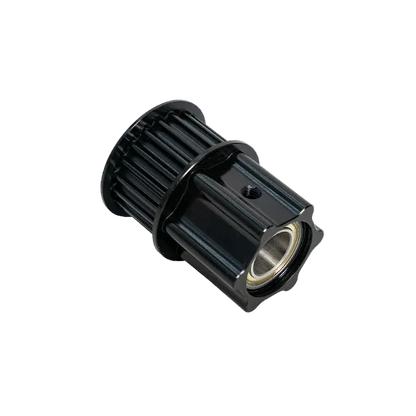 20 tooth Pulley with 1-1/8 inch OD Aluminum Stub Roller Hub, 5mm HTD