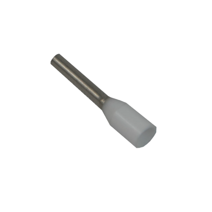 Crimp-on Weidmuller wire ferrules ensuring clean secure wiring for robotics control systems white