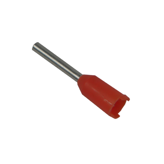 Weidmuller ferrules 20 pack for 16–20 AWG wire used in FRC PDP, PCM, and VRM connections. Red.