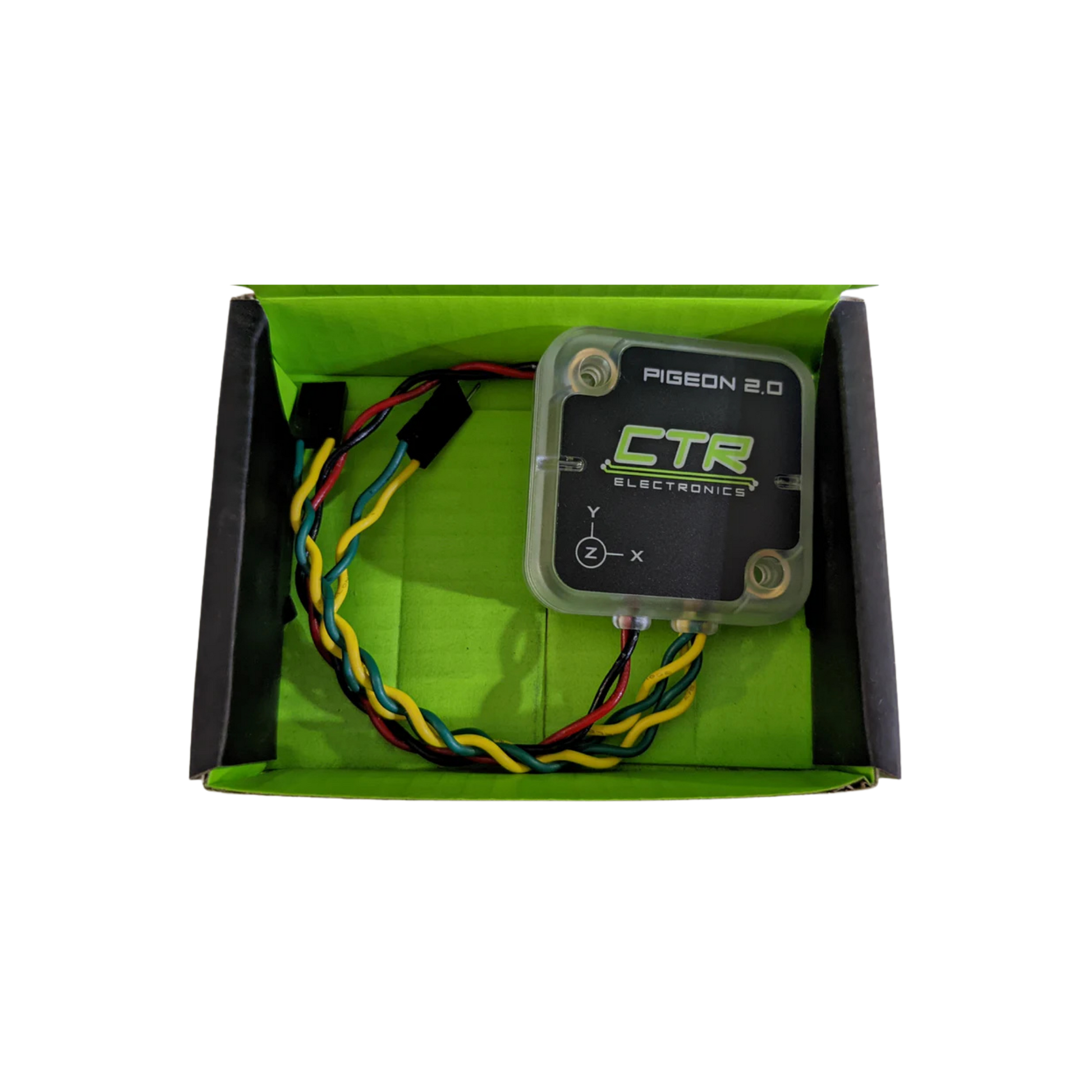 CTR Electronics robotics part pigeon 2.0 IMU in box with attached wiring